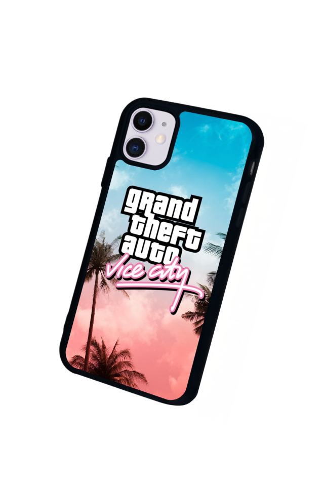 iPhone 11 Uyumlu GTA Tasarımlı Glossy Premium Kılıf