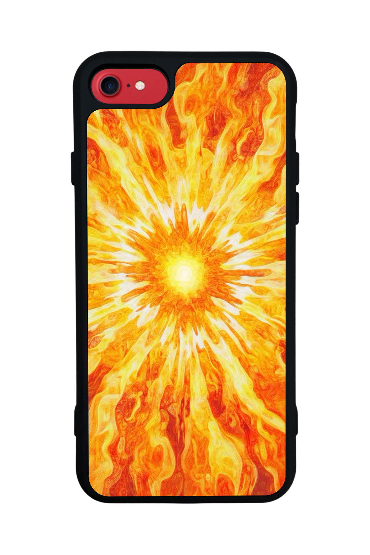 iPhone 8 Uyumlu Güneş Tasarımlı Glossy Premium Kılıf