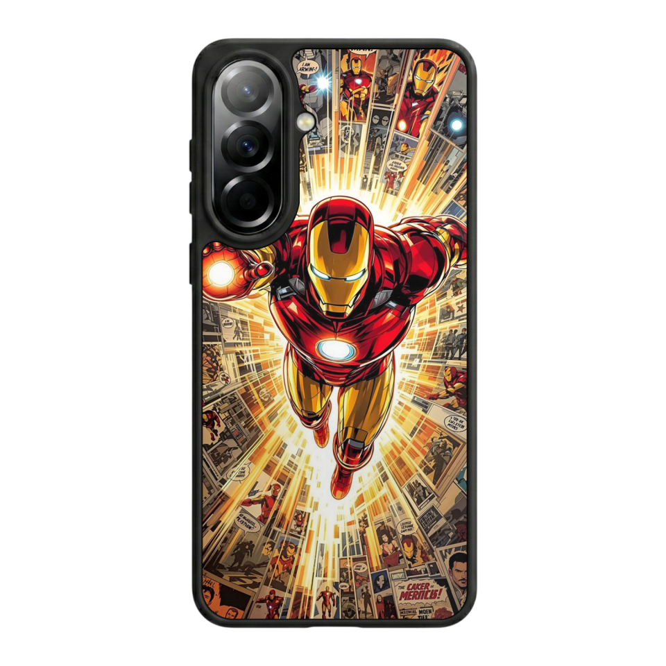 Samsung Galaxy A37 Uyumlu Iron Man ( Demir Adam ) Tasarımlı Glossy Premium Kılıf