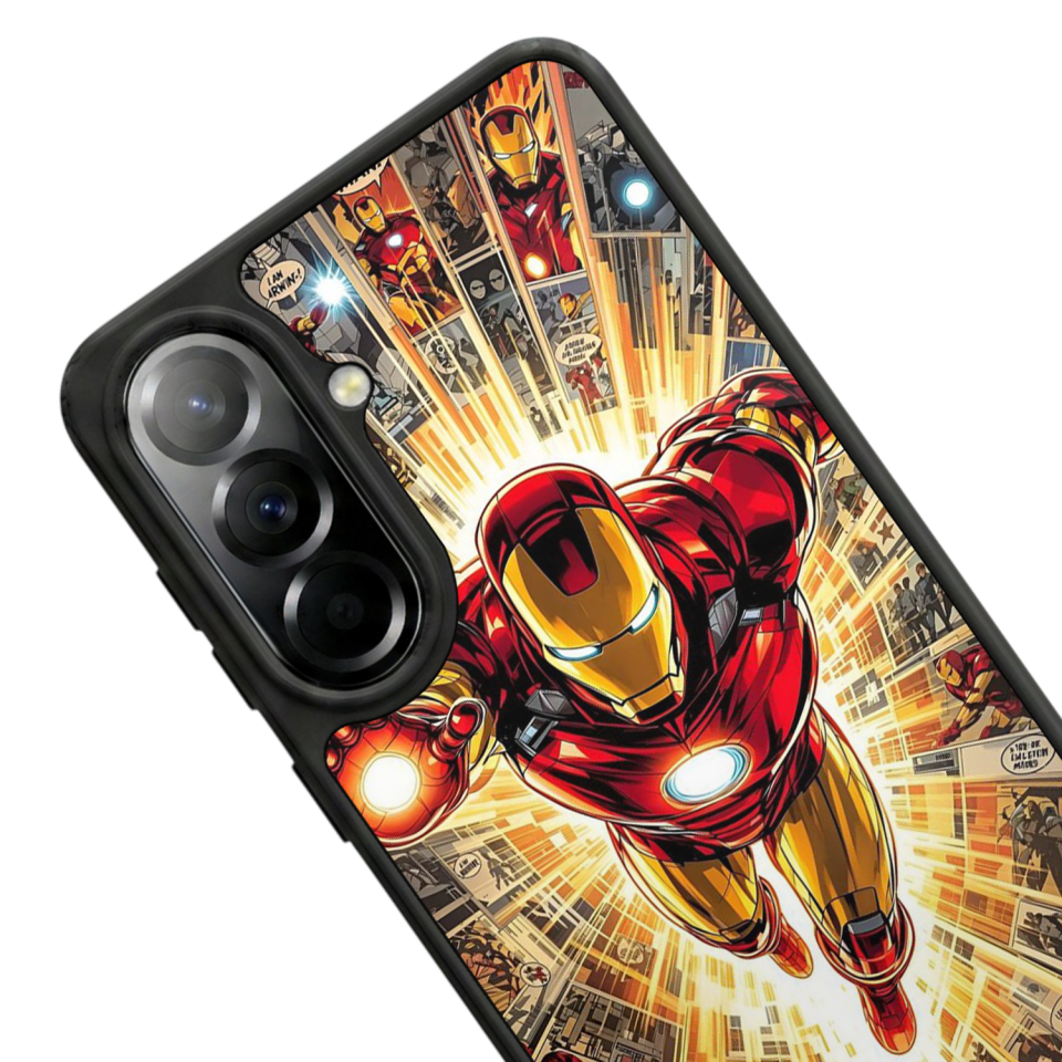 Samsung Galaxy A37 Uyumlu Iron Man ( Demir Adam ) Tasarımlı Glossy Premium Kılıf