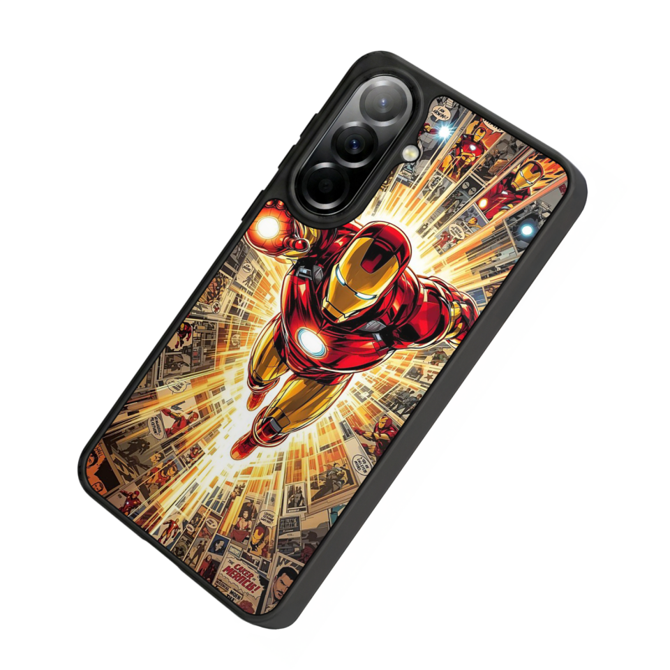 Samsung Galaxy A37 Uyumlu Iron Man ( Demir Adam ) Tasarımlı Glossy Premium Kılıf