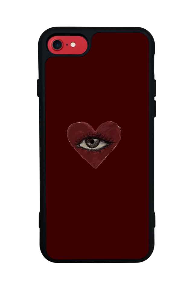 iPhone 7 Uyumlu Kalp Love Tasarımlı Glossy Premium Kılıf