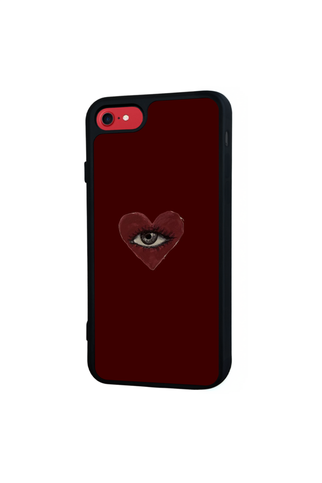 iPhone 7 Uyumlu Kalp Love Tasarımlı Glossy Premium Kılıf