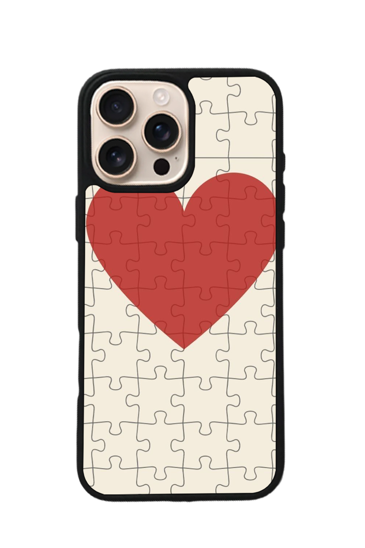 iPhone 15 Pro Max Uyumlu Kalp Love Tasarımlı Glossy Premium Kılıf