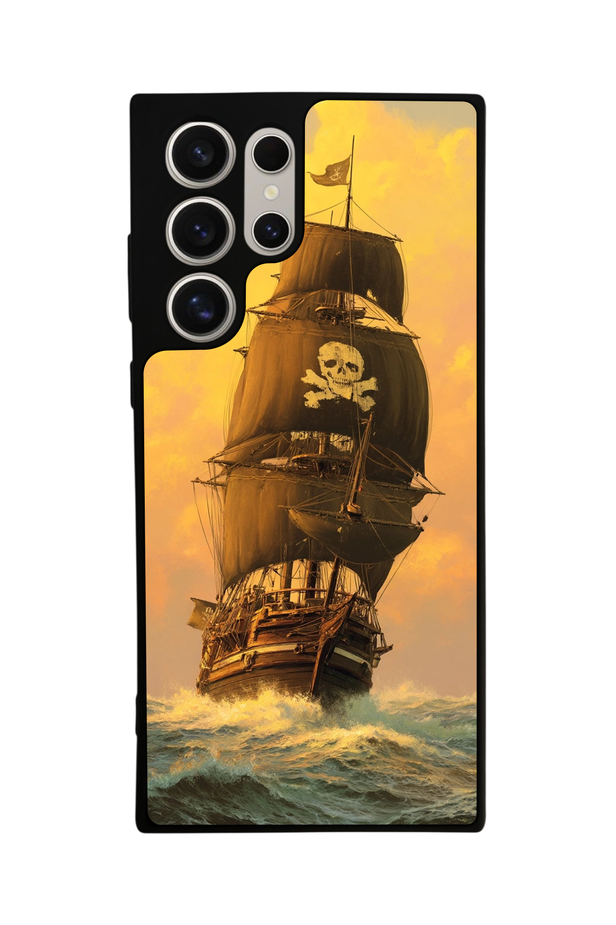 Samsung Galaxy S22 Ultra Uyumlu Korsan Tasarımlı Glossy Premium Kılıf