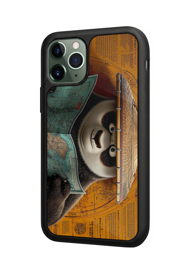 iPhone 11 Pro Max Uyumlu Kung Fu Panda Tasarımlı Glossy Premium Kılıf