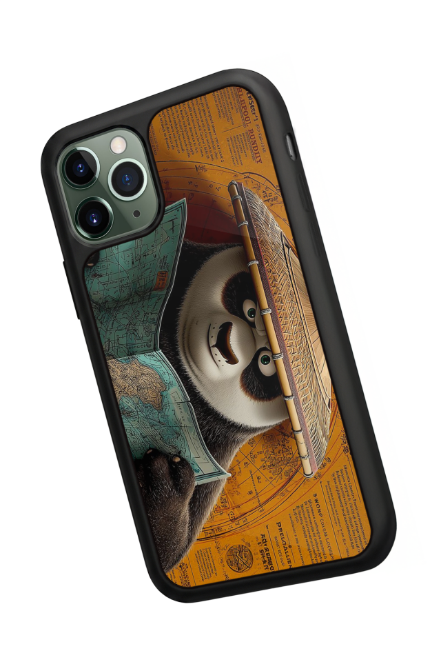 iPhone 11 Pro Max Uyumlu Kung Fu Panda Tasarımlı Glossy Premium Kılıf