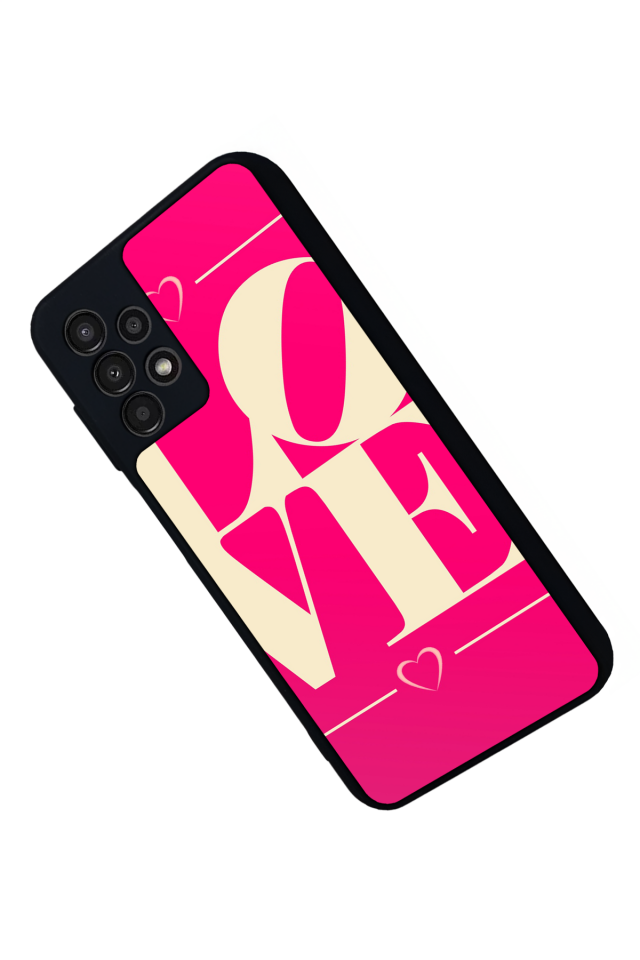 Samsung Galaxy A13 Uyumlu Love Tasarımlı Glossy Premium Kılıf