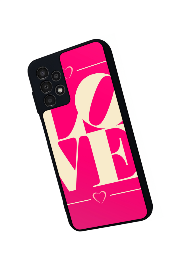 Samsung Galaxy A13 Uyumlu Love Tasarımlı Glossy Premium Kılıf