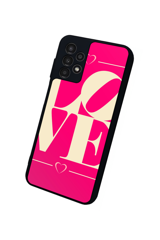 Samsung Galaxy A13 Uyumlu Love Tasarımlı Glossy Premium Kılıf