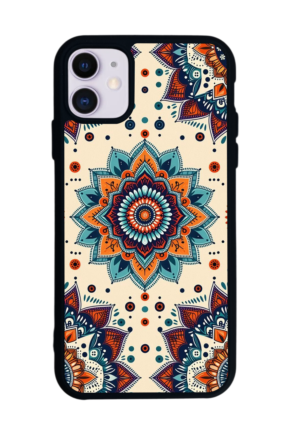 iPhone 11 Uyumlu Mandaal Tasarımlı Glossy Premium Kılıf