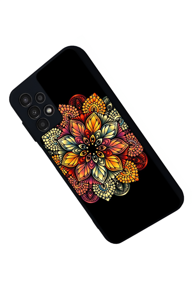Samsung Galaxy A13 Uyumlu Mandala Tasarımlı Glossy Premium Kılıf