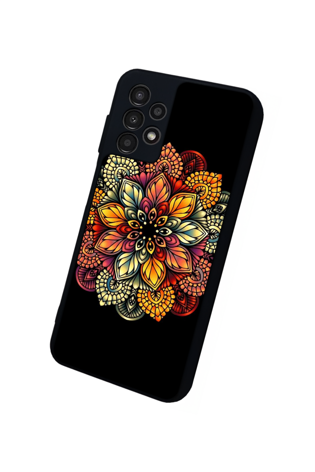 Samsung Galaxy A13 Uyumlu Mandala Tasarımlı Glossy Premium Kılıf