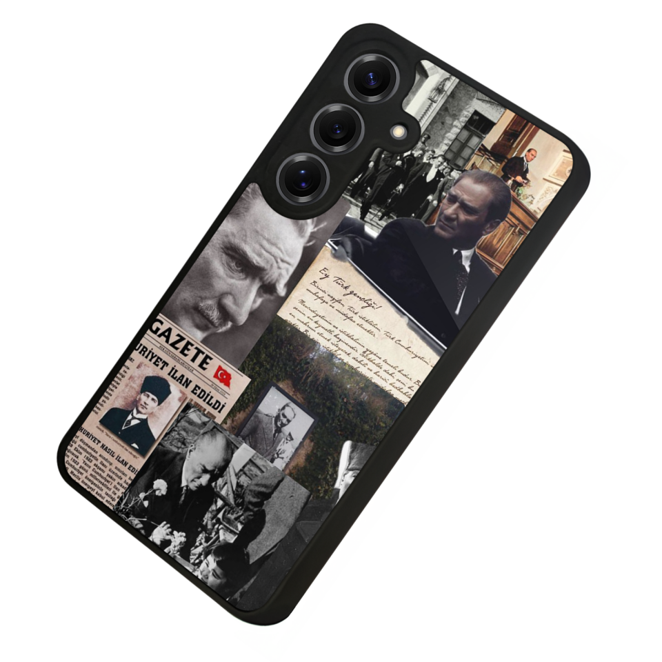 Samsung Galaxy S25 Uyumlu Mustafa Kemal Ataturk Tasarımlı Glossy Premium Kılıf