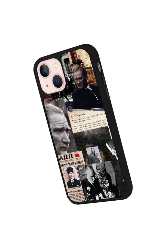 iPhone 13/14 Uyumlu Mustafa Kemal Ataturk Tasarımlı Glossy Premium Kılıf