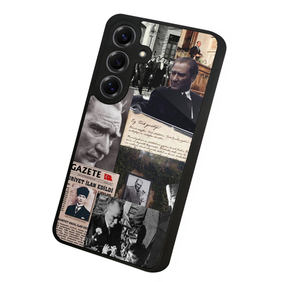 Samsung Galaxy S25 Uyumlu Mustafa Kemal Ataturk Tasarımlı Glossy Premium Kılıf