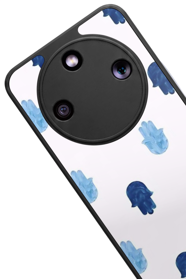 Honor Magic 8 Lite Uyumlu Nazar Tasarımlı Glossy Premium Kılıf