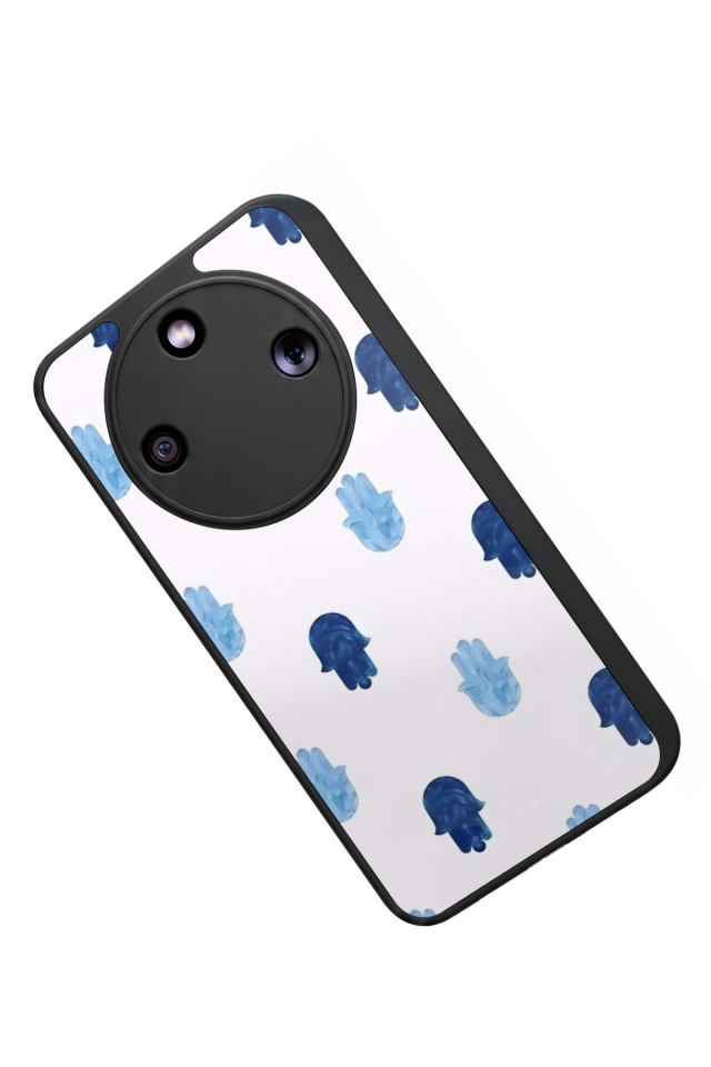 Honor Magic 8 Lite Uyumlu Nazar Tasarımlı Glossy Premium Kılıf