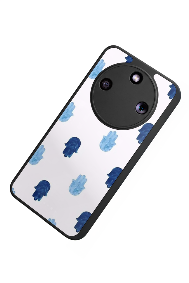 Honor Magic 8 Lite Uyumlu Nazar Tasarımlı Glossy Premium Kılıf