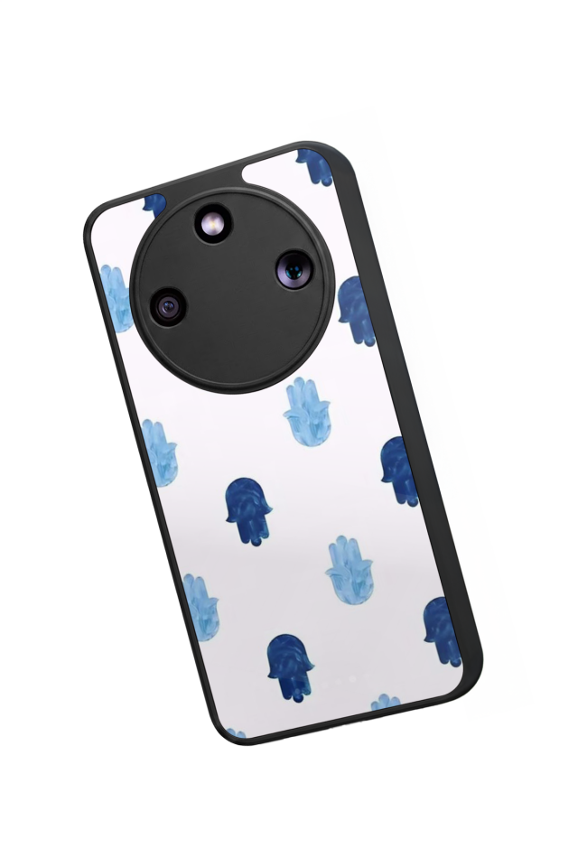 Honor Magic 8 Lite Uyumlu Nazar Tasarımlı Glossy Premium Kılıf