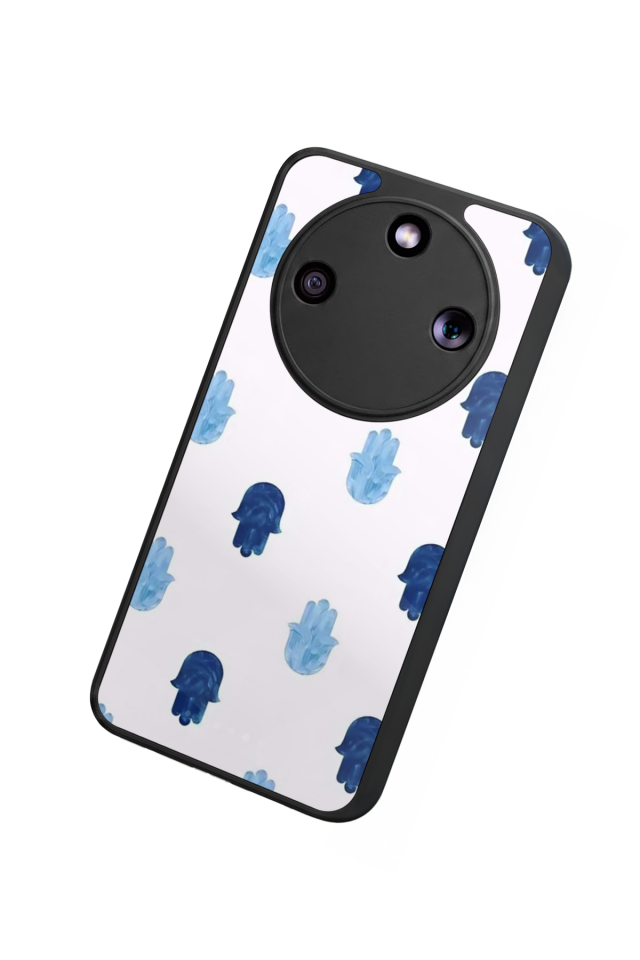 Honor Magic 8 Lite Uyumlu Nazar Tasarımlı Glossy Premium Kılıf