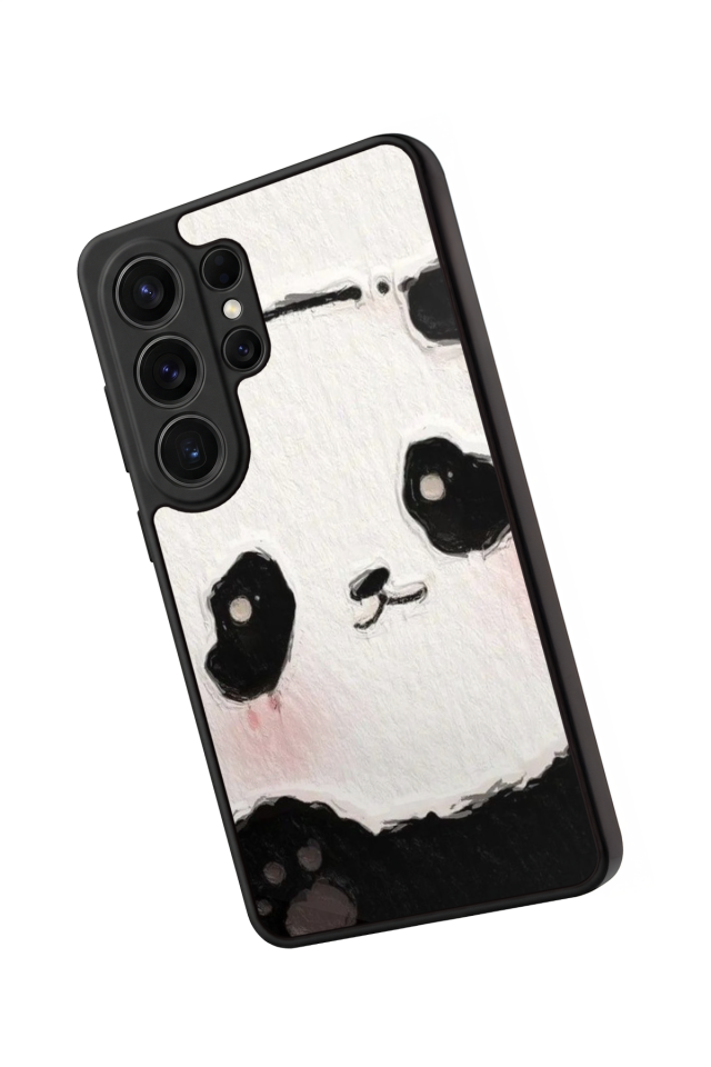 Samsung Galaxy S26 Ultra Uyumlu Panda Tasarımlı Glossy Premium Kılıf