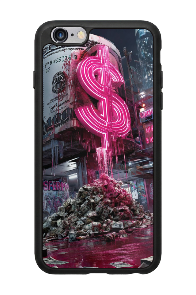 iPhone 6 Plus Uyumlu Para Tasarımlı Glossy Premium Kılıf