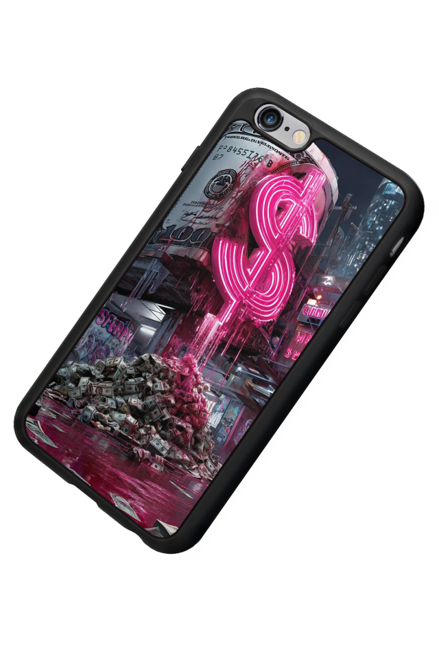 iPhone 6 Plus Uyumlu Para Tasarımlı Glossy Premium Kılıf