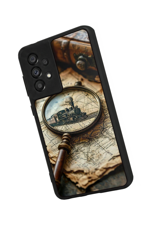 Samsung Galaxy A73 Uyumlu Pusula Tasarımlı Glossy Premium Kılıf