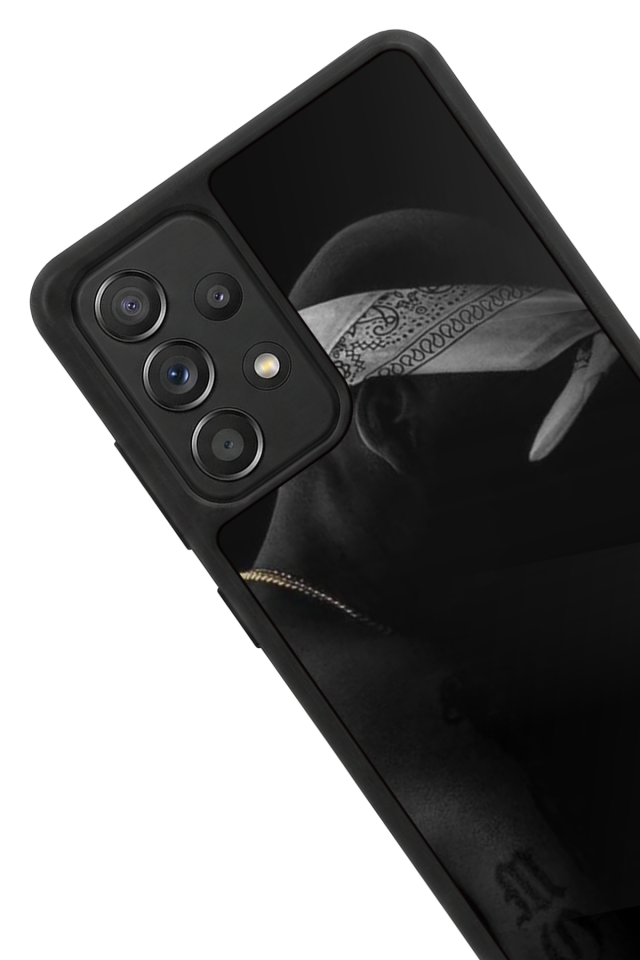 Samsung Galaxy A72 Uyumlu Tupac Tasarımlı Glossy Premium Kılıf