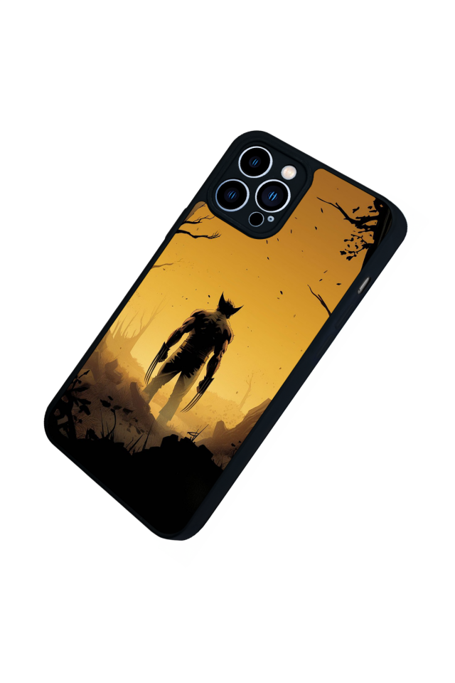 iPhone 12 Pro Max Uyumlu Wolverine Tasarımlı Glossy Premium Kılıf