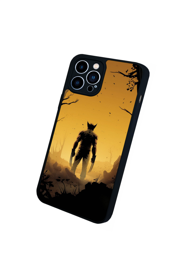 iPhone 12 Pro Max Uyumlu Wolverine Tasarımlı Glossy Premium Kılıf