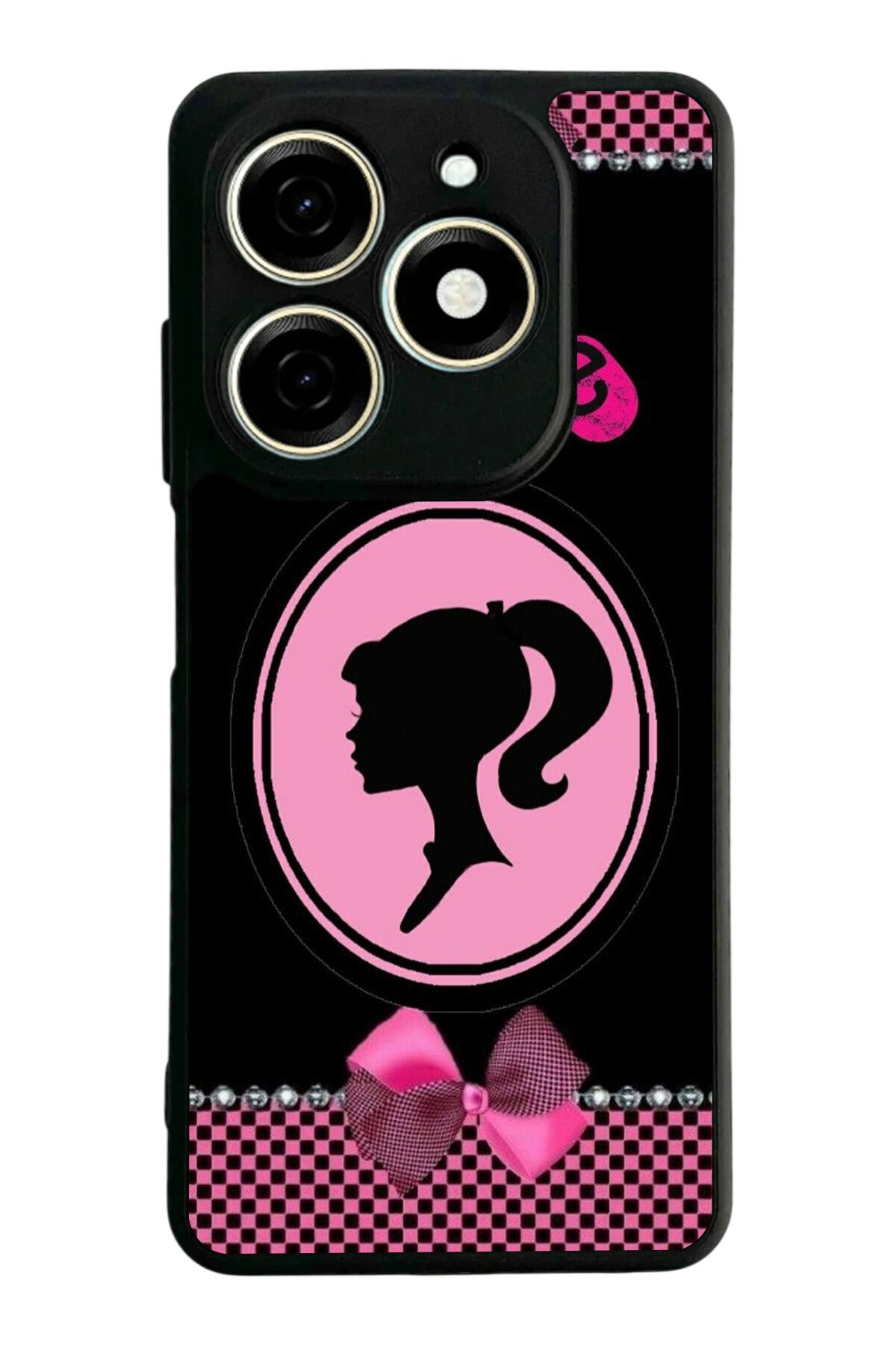 Tecno Spark 20/20C Uyumlu Barbie Tasarımlı Glossy Premium Kılıf