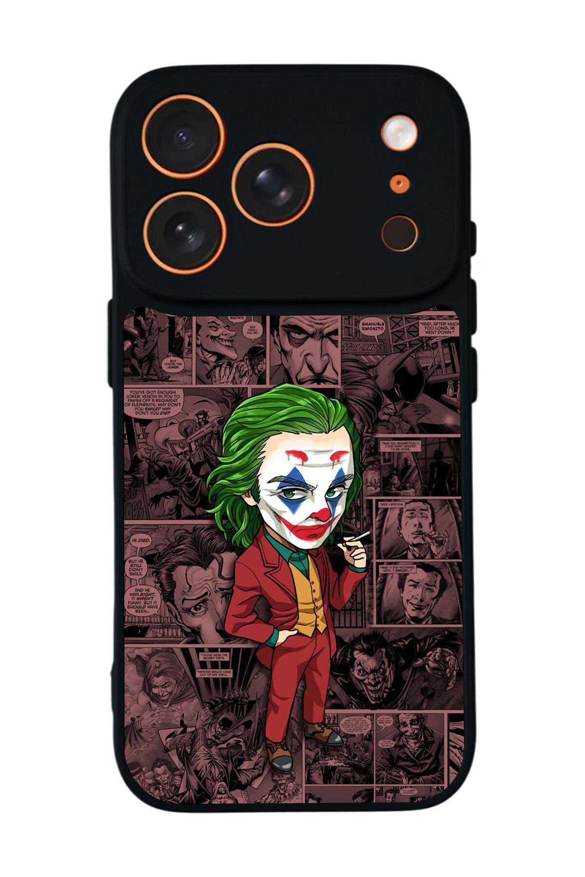 iPhone 17 Pro Uyumlu Joker Tasarımlı Glossy Premium Kılıf