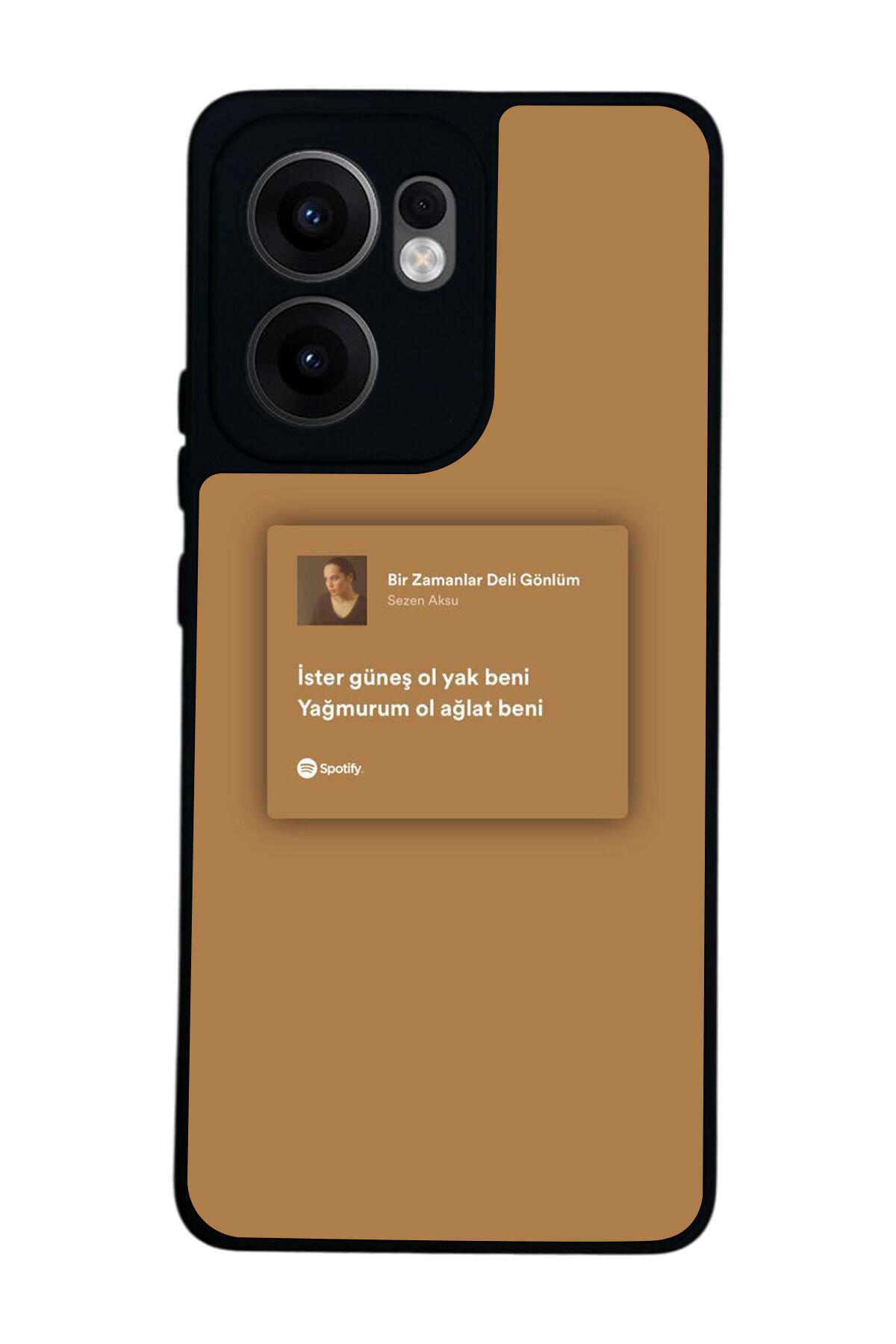 Oppo Reno 13F Uyumlu Sarki Sozleri Tasarımlı Glossy Premium Kılıf