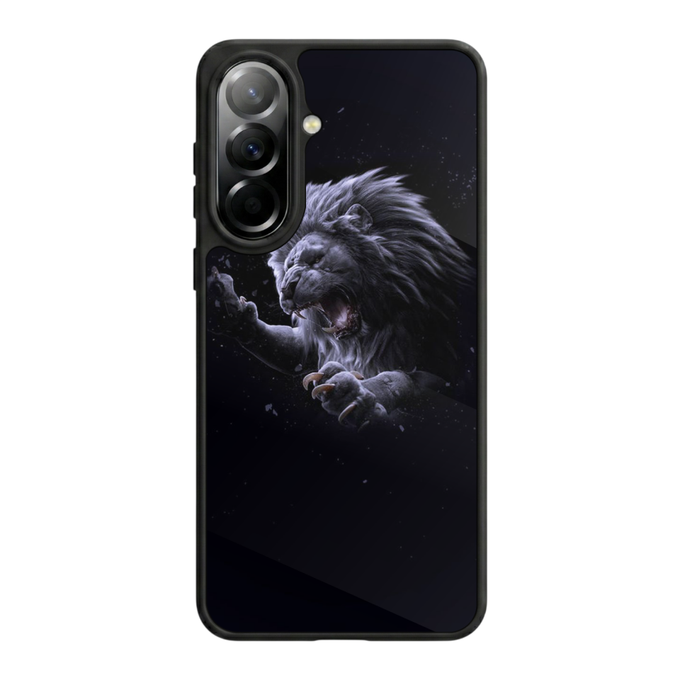 Samsung Galaxy A57 Uyumlu Aslan Tasarımlı Glossy Premium Kılıf