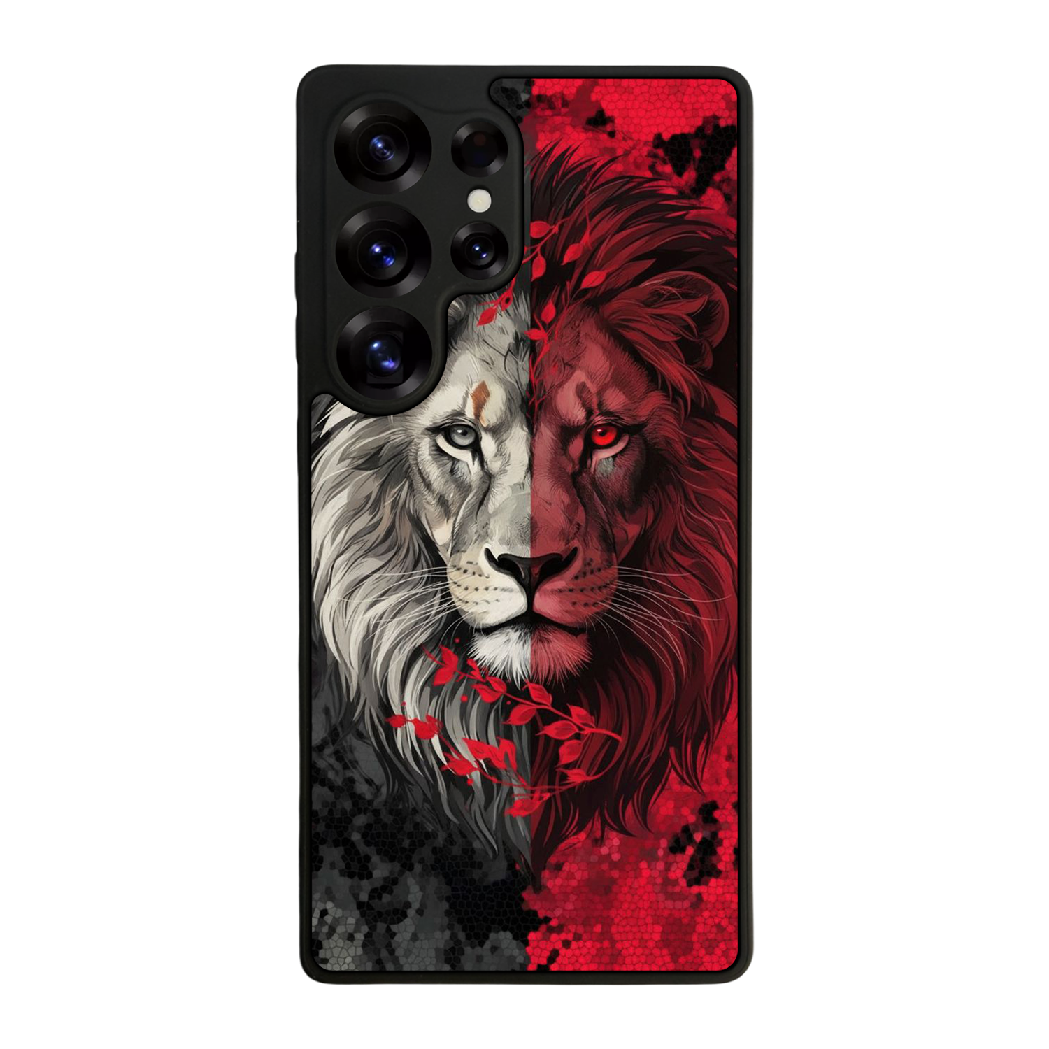 Samsung Galaxy S25 Ultra Uyumlu Aslan Tasarımlı Glossy Premium Kılıf