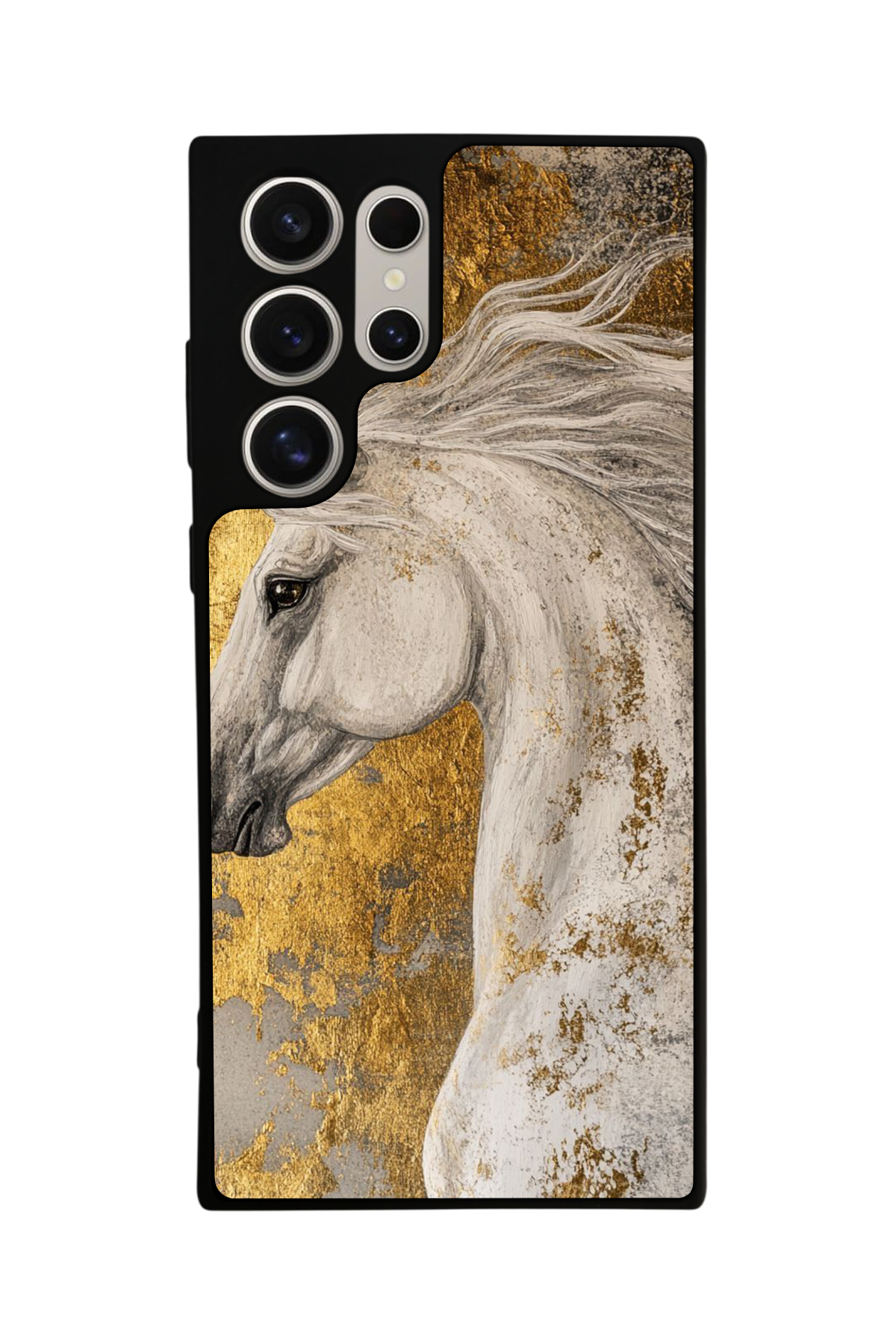Samsung Galaxy S23 Ultra Uyumlu At Horse Tasarımlı Glossy Premium Kılıf