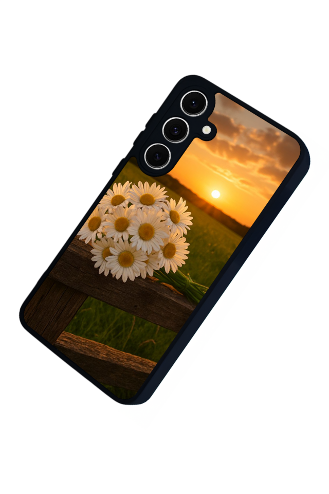 Samsung Galaxy S24 FE Uyumlu Cicek Tasarımlı Glossy Premium Kılıf