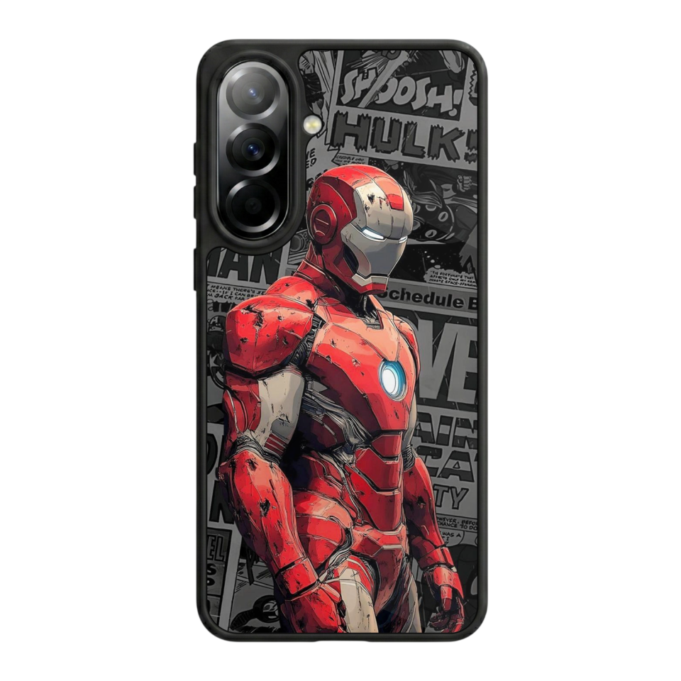 Samsung Galaxy A37 Uyumlu Iron Man ( Demir Adam ) Tasarımlı Glossy Premium Kılıf