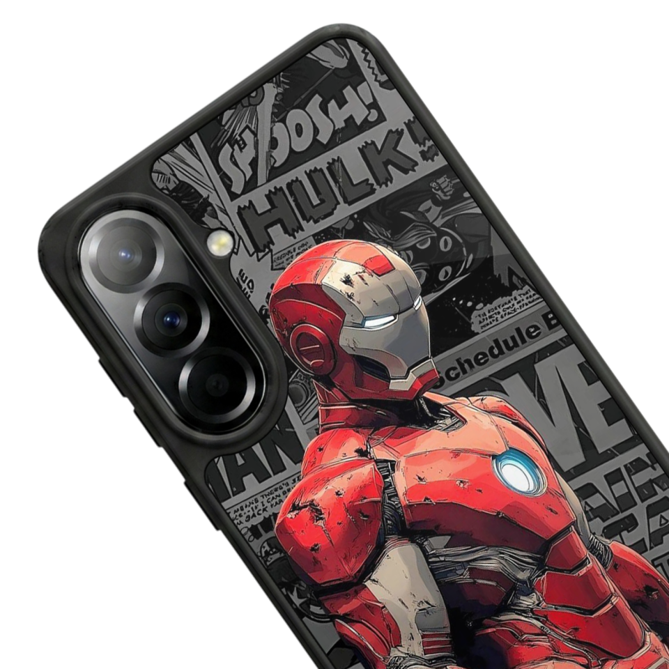 Samsung Galaxy A37 Uyumlu Iron Man ( Demir Adam ) Tasarımlı Glossy Premium Kılıf