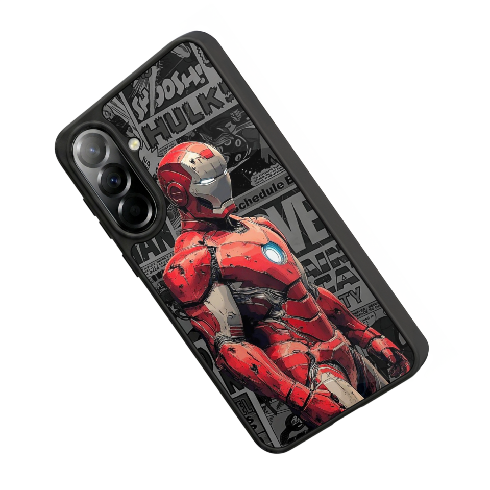 Samsung Galaxy A37 Uyumlu Iron Man ( Demir Adam ) Tasarımlı Glossy Premium Kılıf