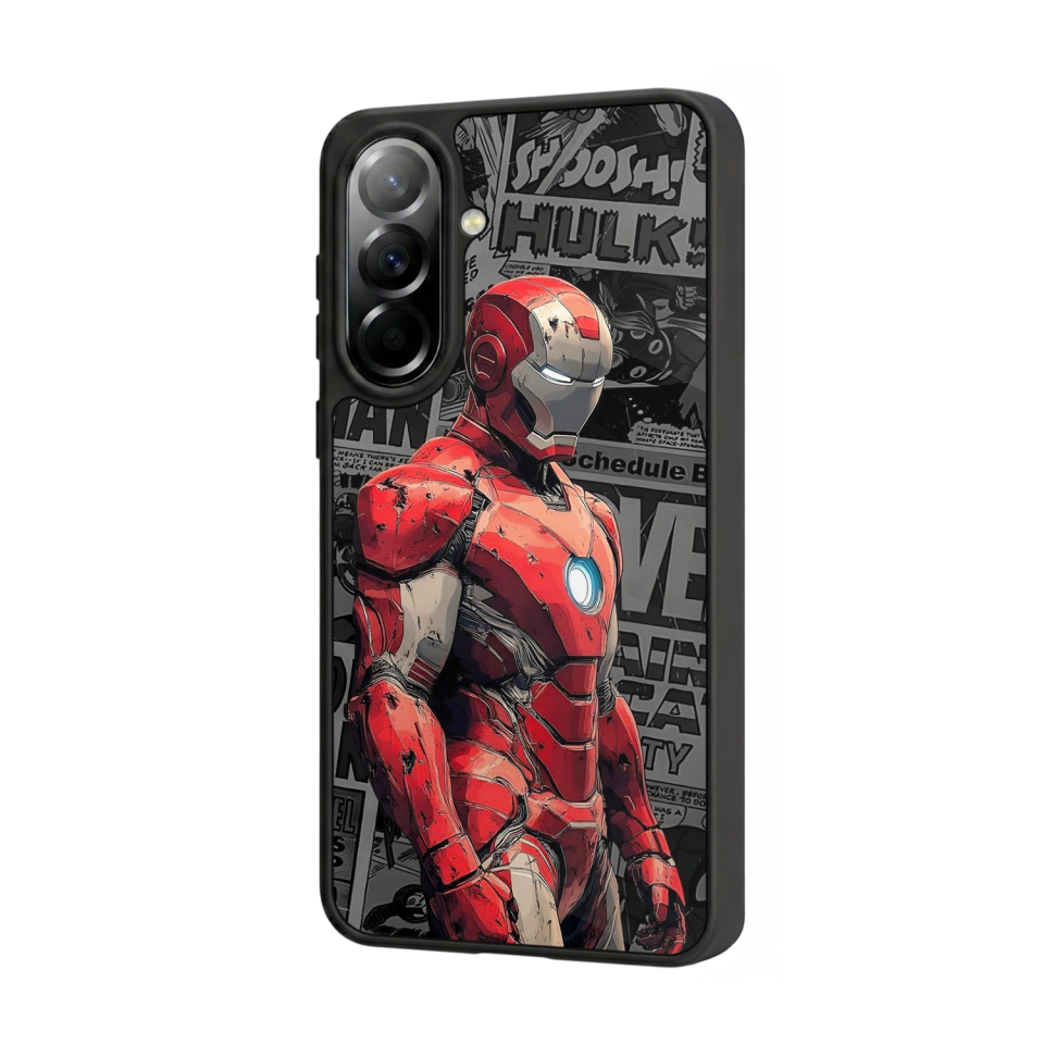 Samsung Galaxy A37 Uyumlu Iron Man ( Demir Adam ) Tasarımlı Glossy Premium Kılıf