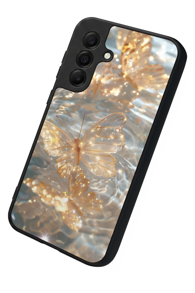 Samsung Galaxy A17 Uyumlu Kelebek Tasarımlı Glossy Premium Kılıf