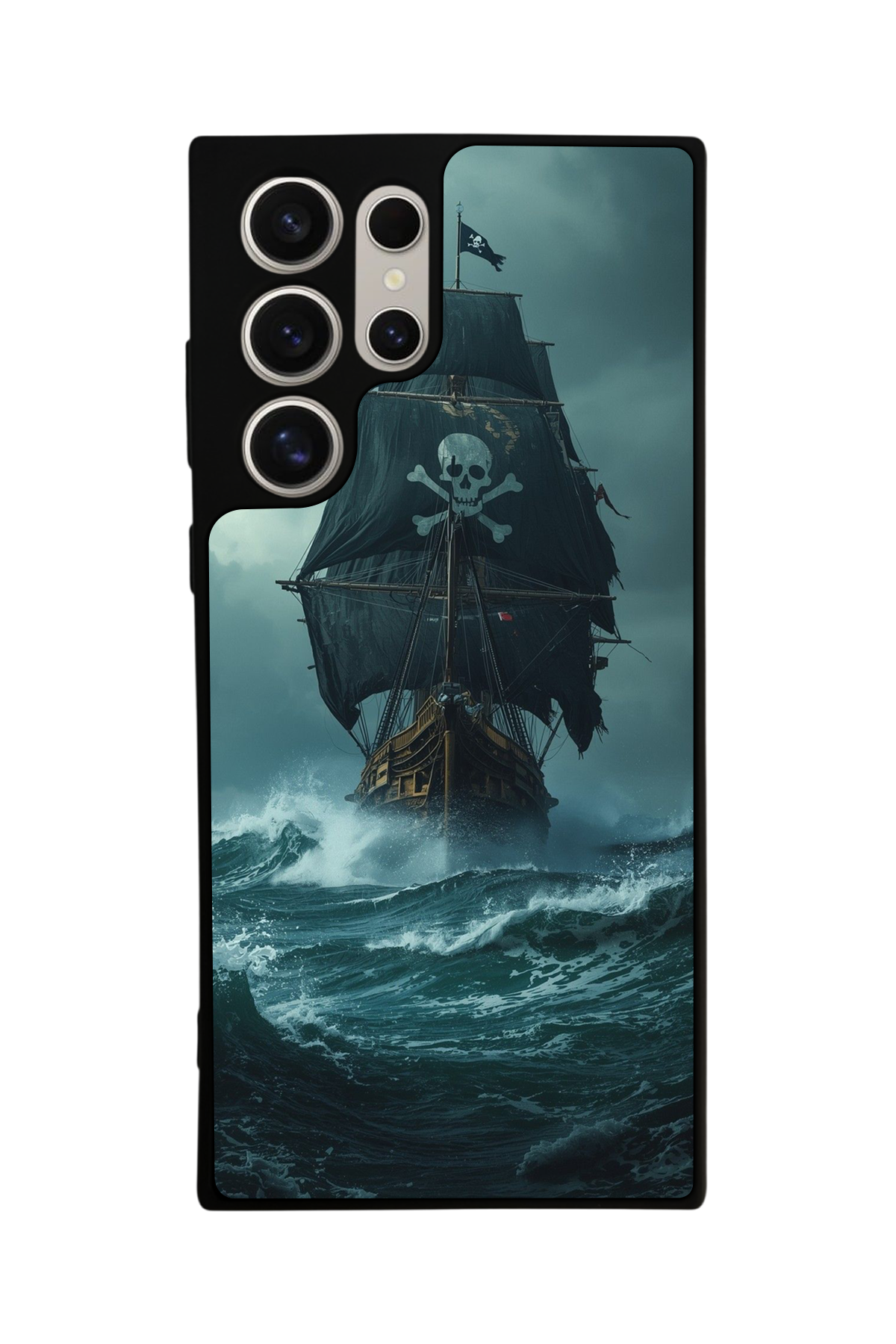 Samsung Galaxy S22 Ultra Uyumlu Korsan Tasarımlı Glossy Premium Kılıf