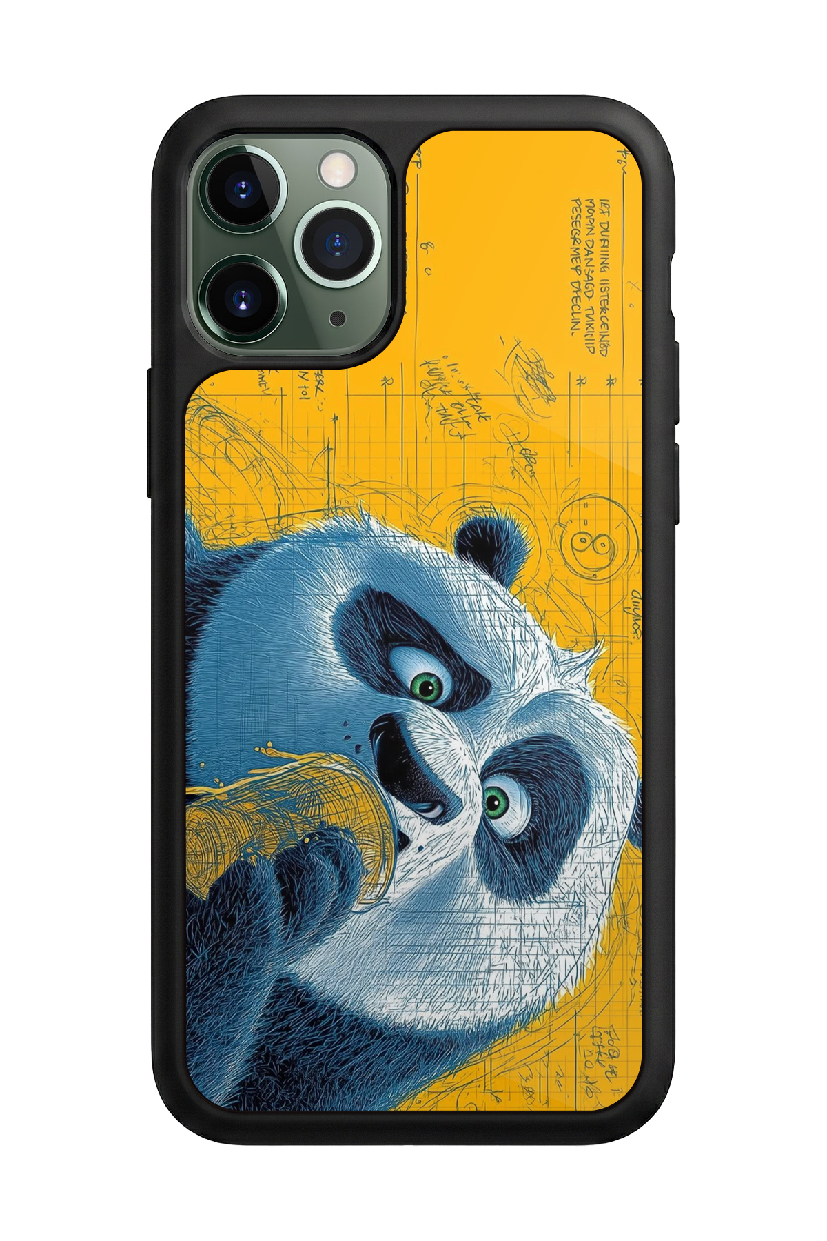 iPhone 11 Pro Max Uyumlu Kung Fu Panda Tasarımlı Glossy Premium Kılıf