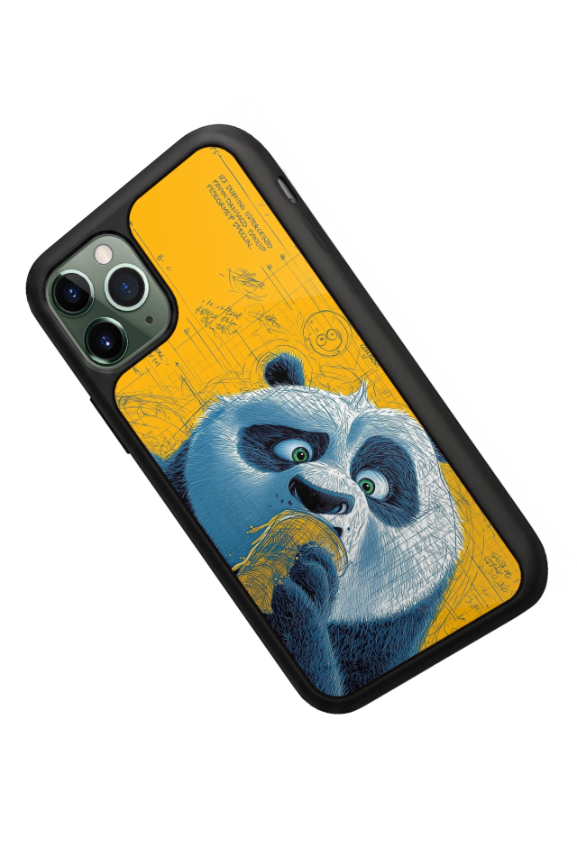iPhone 11 Pro Max Uyumlu Kung Fu Panda Tasarımlı Glossy Premium Kılıf