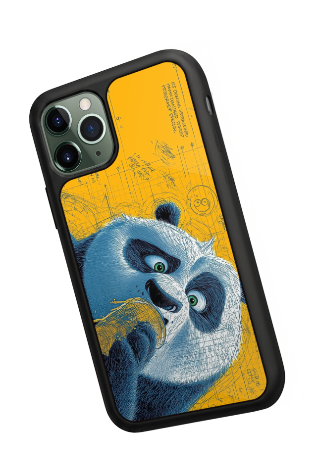iPhone 11 Pro Max Uyumlu Kung Fu Panda Tasarımlı Glossy Premium Kılıf