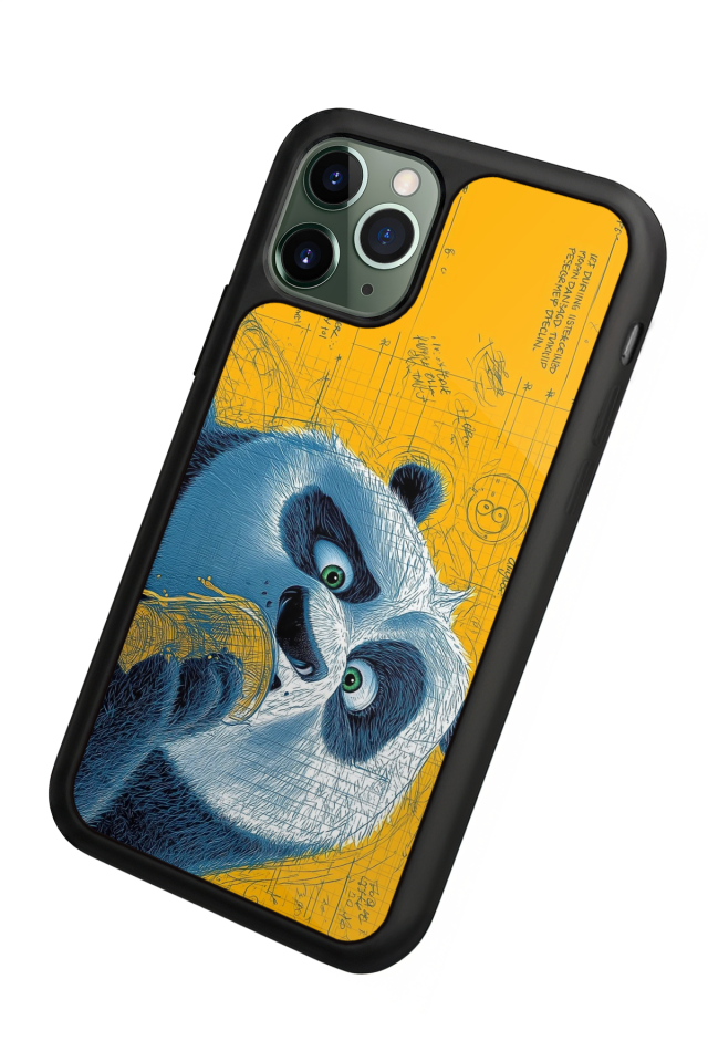 iPhone 11 Pro Max Uyumlu Kung Fu Panda Tasarımlı Glossy Premium Kılıf