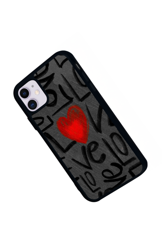 iPhone 11 Uyumlu Love Tasarımlı Glossy Premium Kılıf